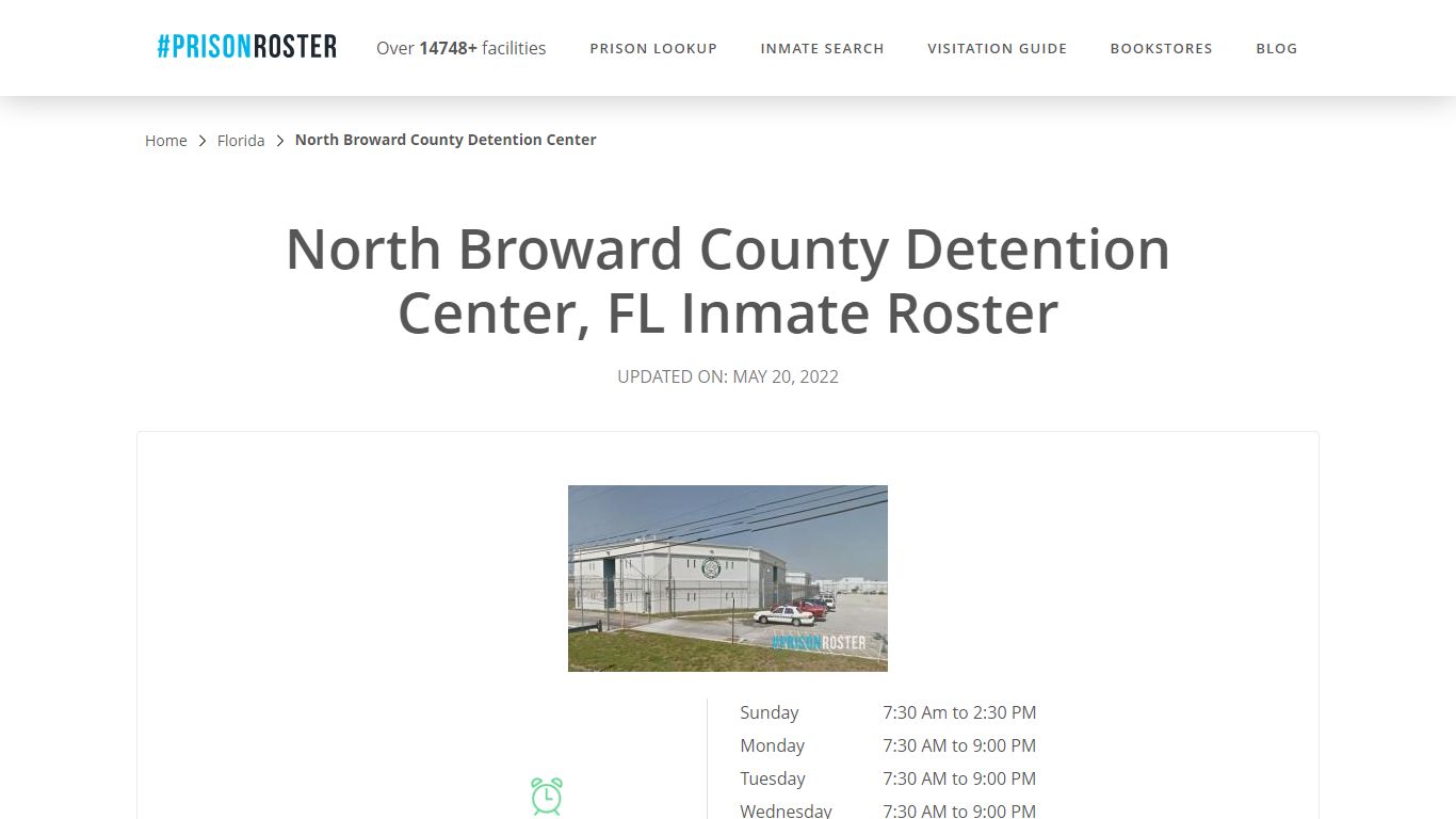 North Broward County Detention Center, FL Inmate Roster
